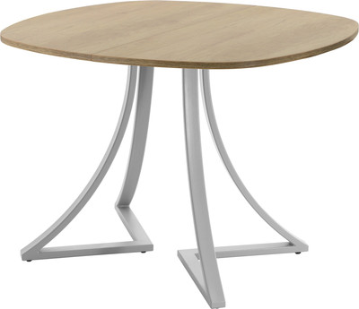 Обеденный стол AMC Elite Е24(900) D7 (серебро/дуб небраска натур) - 