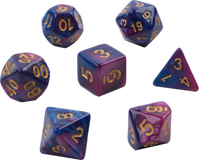 Набор кубиков для настольной игры Время игры Дайсы для ДнД / 9482840 (7шт) - 
