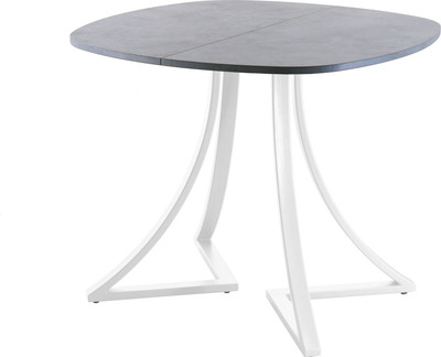 Обеденный стол AMC Elite Е24(800) D7 (белый/бетон чикаго светло-серый) -