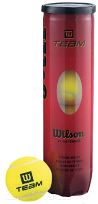 Набор теннисных мячей Wilson TeamW Practice / WRT111900 (4шт)