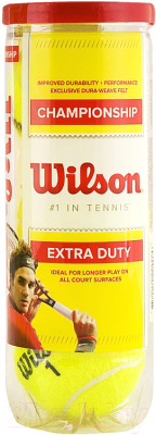 Набор теннисных мячей Wilson Championship / WRT100101 (3шт)