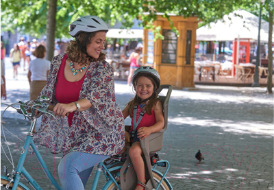 Детское велокресло Polisport Koolah FFS / 8631400027 (коричневый/зеленый)