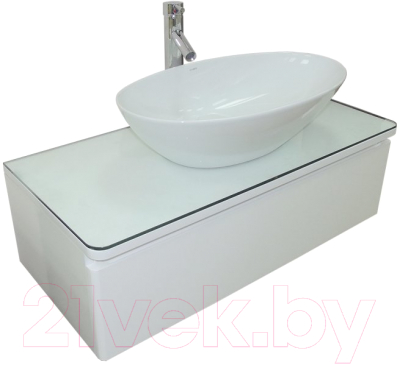 Столешница для ванной Misty Скай 10 90x40 / П-Ска06090-2630