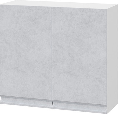 Шкаф навесной для кухни SV-мебель Вельвет Ш800 (бетон снежный) -