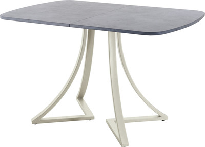 Обеденный стол AMC Elite Е24(1100) D2 (бежевый/бетон чикаго светло-серый) - 