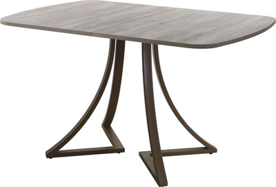 Обеденный стол AMC Elite Е24(1200) D2 (коричневый/дуб уайт-ривер песочно-бежевый) - 