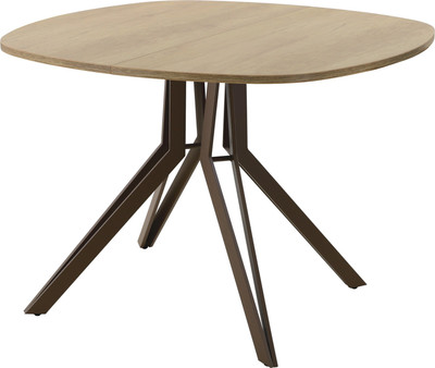 Обеденный стол AMC Elite Е21(900) D7 (коричневый/дуб небраска натур) - 