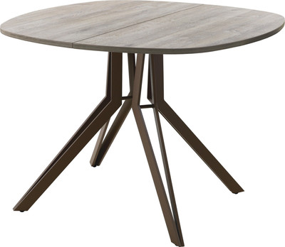 Обеденный стол AMC Elite Е21(900) D7 (коричневый/дуб уайт-ривер песочно-бежевый) - 