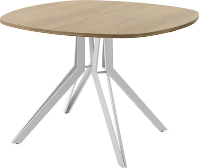 Обеденный стол AMC Elite Е21(900) D7 (серебро/дуб небраска натур) - 