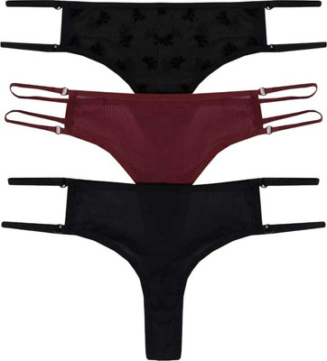 Комплект женских трусов Mark Formelle 412438-3 (р.90, бантики на черном) - 
