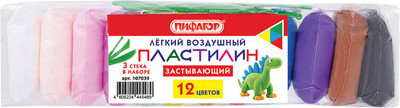 Пластилин Пифагор 107039 (12цв) - 