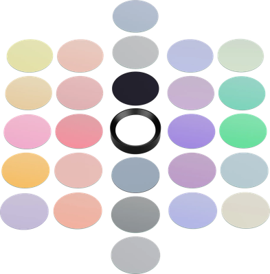 

Набор светофильтров для трекового светильника, LGD-COLORFUL-SET27-R85 BK / 047006