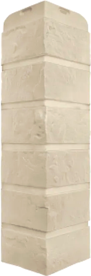 

Угол для сайдинга, Кирпич Рижский ЭКО Кремовый Наружный