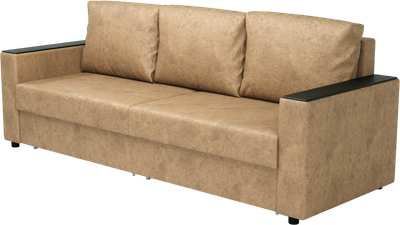 Диван Олмеко Гермес 3-х местный (велюр милано бежевый) - 