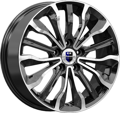 Литой диск K&K Атакама 17x6.5" 5x114.3мм DIA 66.1мм ET 40мм Алмаз черный