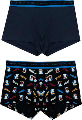 Комплект мужских трусов Mark Formelle 411124-2 (р.98-108, прикольные пингвины/глубокий синий-1) - 