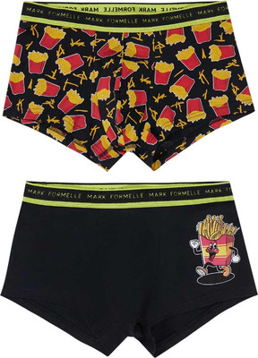 Комплект мужских трусов Mark Formelle 411124-2 (р.94-104, черный/картошка на черном-1) -