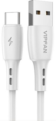 Кабель Vipfan X05TC USB-Type-C Cable 3A (1м, белый) - 