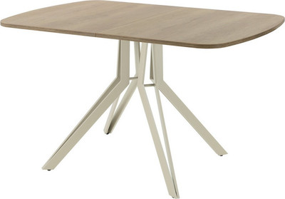 Обеденный стол AMC Elite Е21(1100) D2 (бежевый/дуб небраска натур) - 