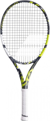 Теннисная ракетка Babolat Aero Junior 26 2024 / TSRD00158113 (серый/желтый, с натяжкой, ручка 00) -