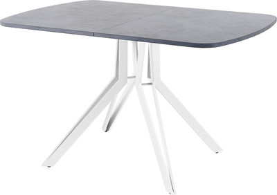 Обеденный стол AMC Elite Е21(1100) D2 (белый/бетон чикаго светло-серый) - 