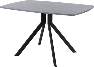 Обеденный стол AMC Elite Е18(1200) D6 (черный/бетон чикаго светло-серый) - 
