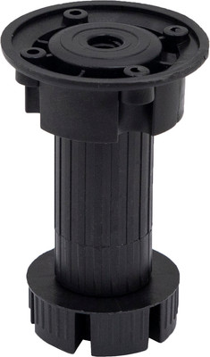 Опора мебельная AKS h100 трехсоставная (черный) - 