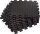 Коврик для йоги и фитнеса UNIX Fit Пазл / EVAMU24BL (24шт, черный) - 