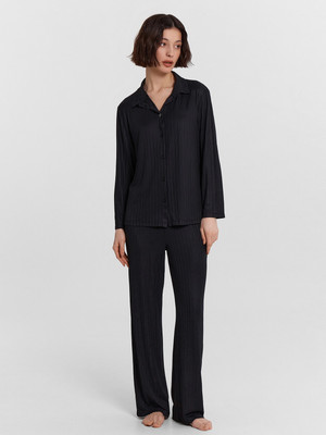 Комплект домашней одежды Mark Formelle 592482 (р.158/164-84-90, черный) - 