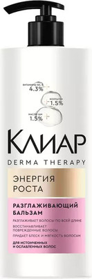 Бальзам для волос Clear Derma Therapy Разглаживающий Энергия роста (930мл) -