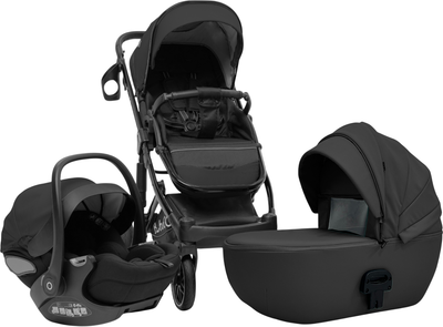 Детская универсальная коляска Bubago Pellegrino 3в1 / BG 163-1 (черный) - 