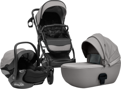 Детская универсальная коляска Bubago Pellegrino 3в1 / BG 163-2 (серый) - 