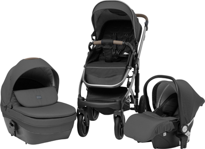 Детская универсальная коляска Bubago Rosano 3в1 / BG 164-2 (темно-серый) - 