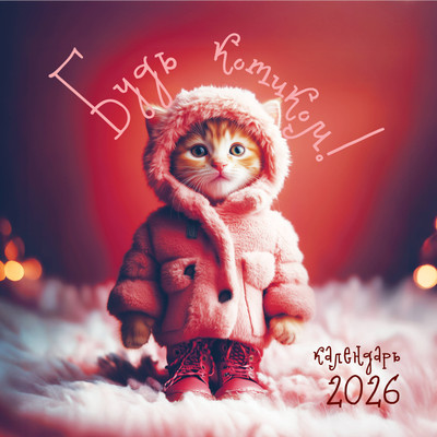 

Календарь настенный, Будь котиком 2026 год
