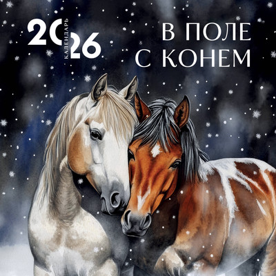 Календарь настенный Эксмо В поле с конем. 2026 год (9785042181269) -