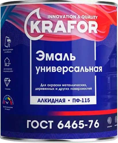 Эмаль Krafor ПФ-115 (1.8кг, зеленое яблоко)