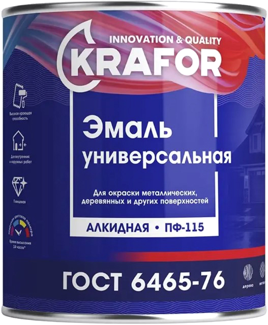 Эмаль Krafor ПФ-115 (1.8кг, морская волна)