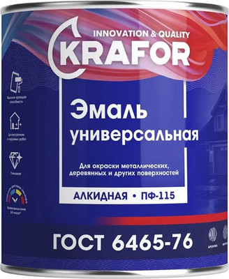 Эмаль Krafor ПФ-115 (1.8кг, морская волна) -