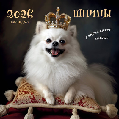 Календарь настенный Эксмо Шпицы 2026 год (9785042162596) -