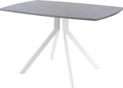 Обеденный стол AMC Elite / Е18(1100) D6 (белый/бетон чикаго светло-серый) - 