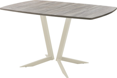 Обеденный стол AMC Elite / Е19(1200) D6 (бежевый/дуб уайт-ривер песочно-бежевый) - 