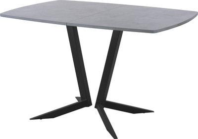 Обеденный стол AMC Elite / Е19(1100) D6 (черный/бетон чикаго светло-серый) - 