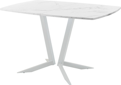 Обеденный стол AMC Elite / Е19(1100) D6 (серебро/мрамор кристалл) - 