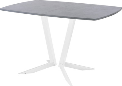 Обеденный стол AMC Elite / Е19(1100) D6 (белый/бетон чикаго светло-серый) -