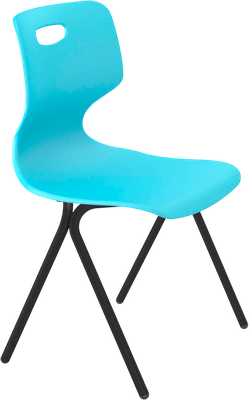 Стул Sheffilton SHT-ST58/S186 A5-7 (голубой/черный муар) - 