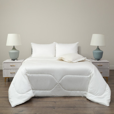 Комплект постельного белья с одеялом Sofi de Marko Элиана Евро / Кт-Эл-Евро-мол (молочный) -