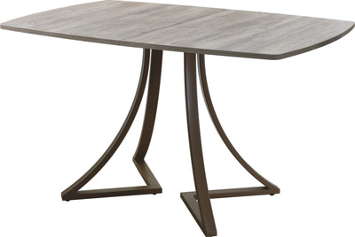 Обеденный стол AMC Elite / Е24(1200) D6 (коричневый/дуб уайт-ривер песочно-бежевый) - 