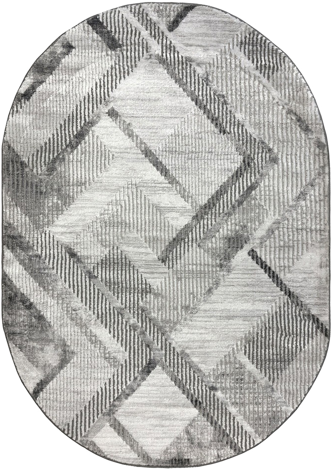 Ковер Safyun Eva / LZ122-GREY-ANTRASIT-OVAL (2x3)