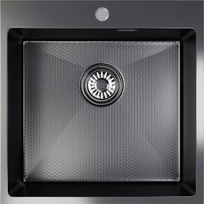 Мойка кухонная Mixline Pro 556578 (черный графит, с сифоном) - 