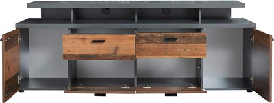 Тумба Anrex Mood 4D2SN (металл бруклин/барвуд темный) - 